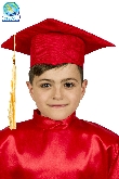 CAPPELLO LAUREA ROSSO BAMBINO